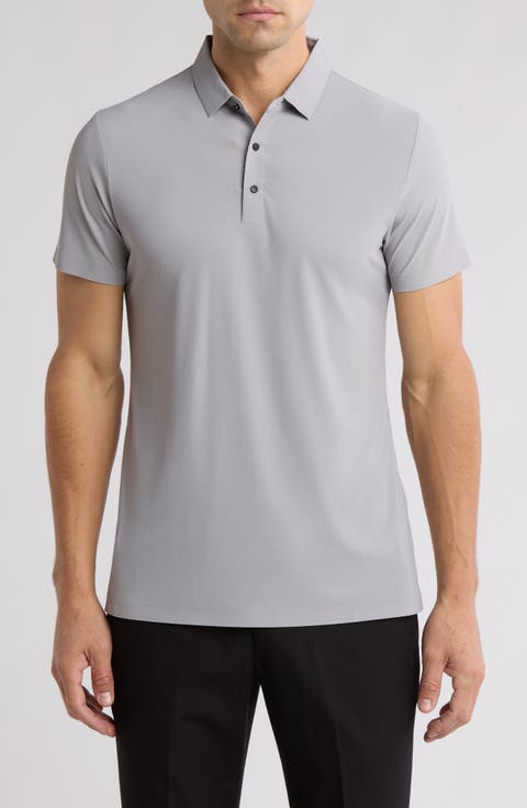 Slim Fit Stretch Cotton Knit Polo
