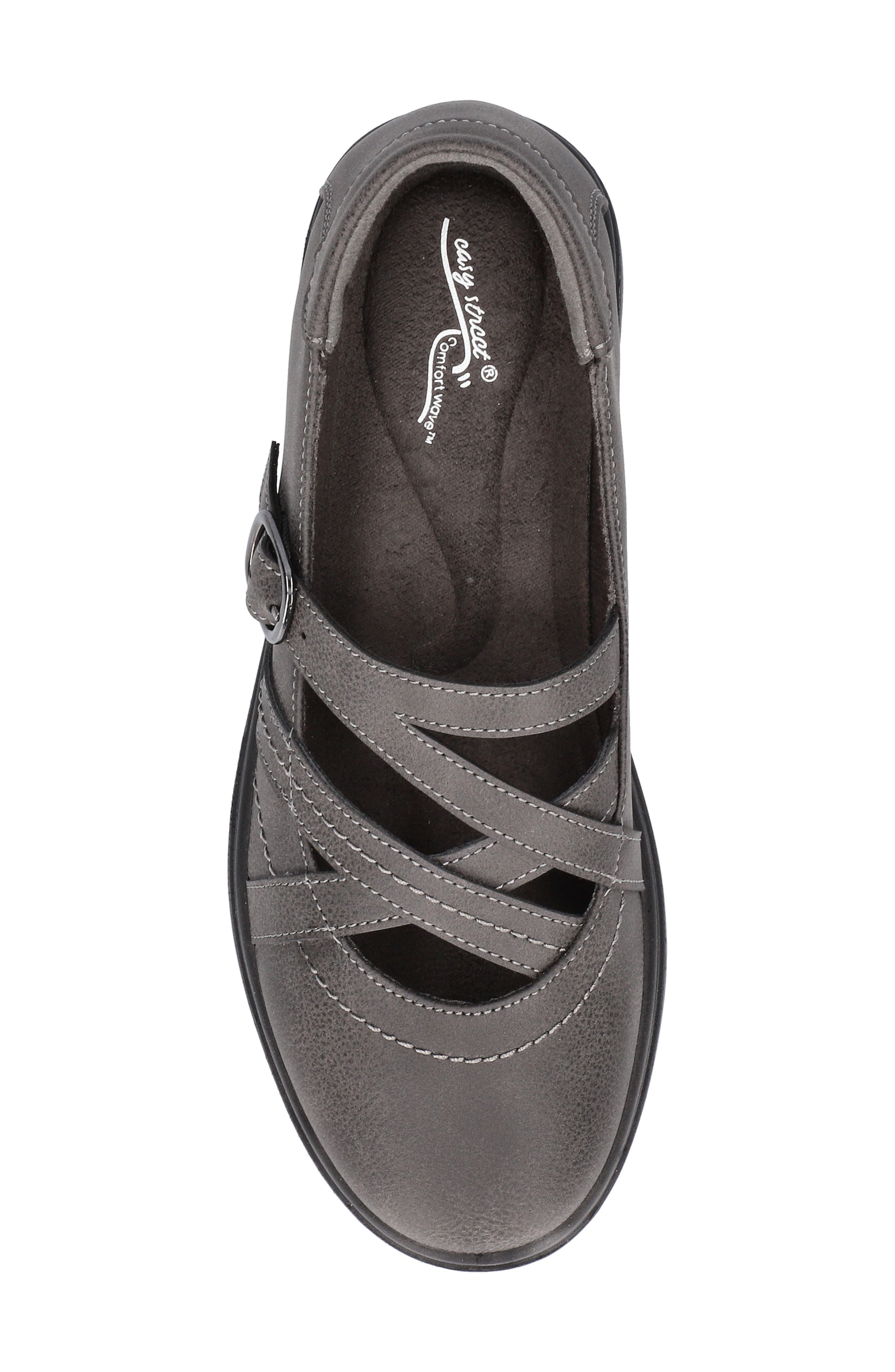 EASY STREET Wise Mary Jane Flat - Multiple Widths Available, Alternate, color, Grey/ Gore