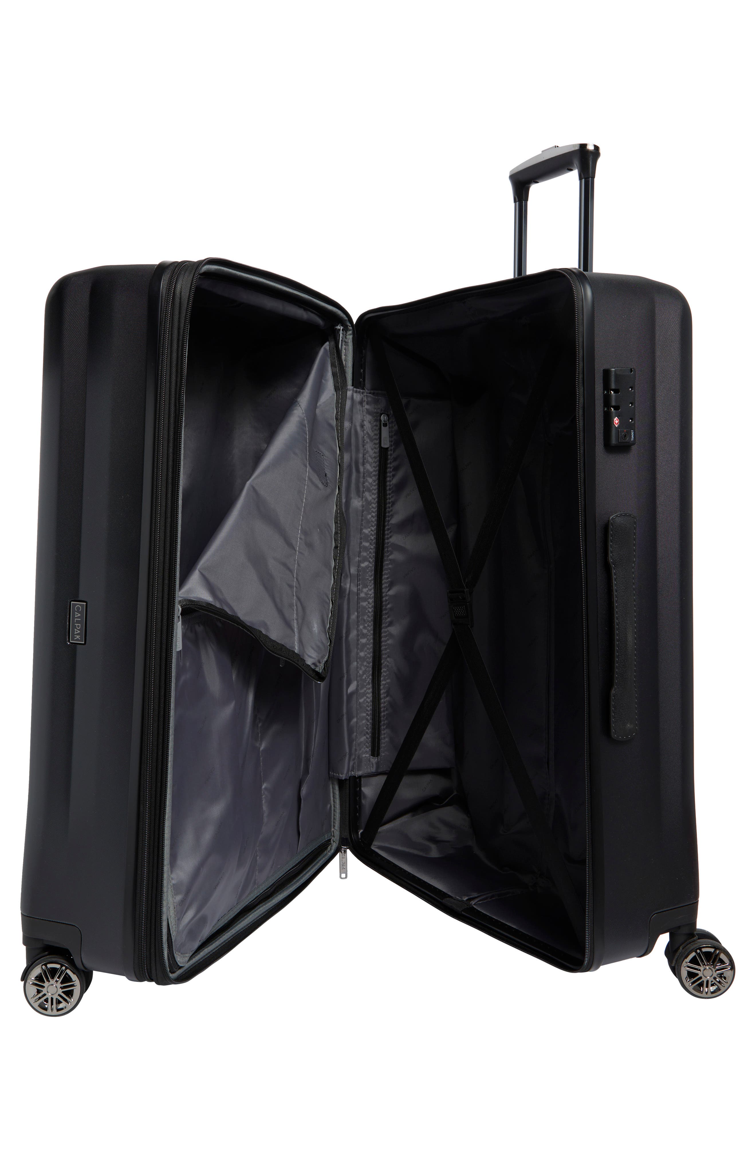 CALPAK Zyon 28-Inch Hardshell Spinner Suitcase, Alternate, color, Black