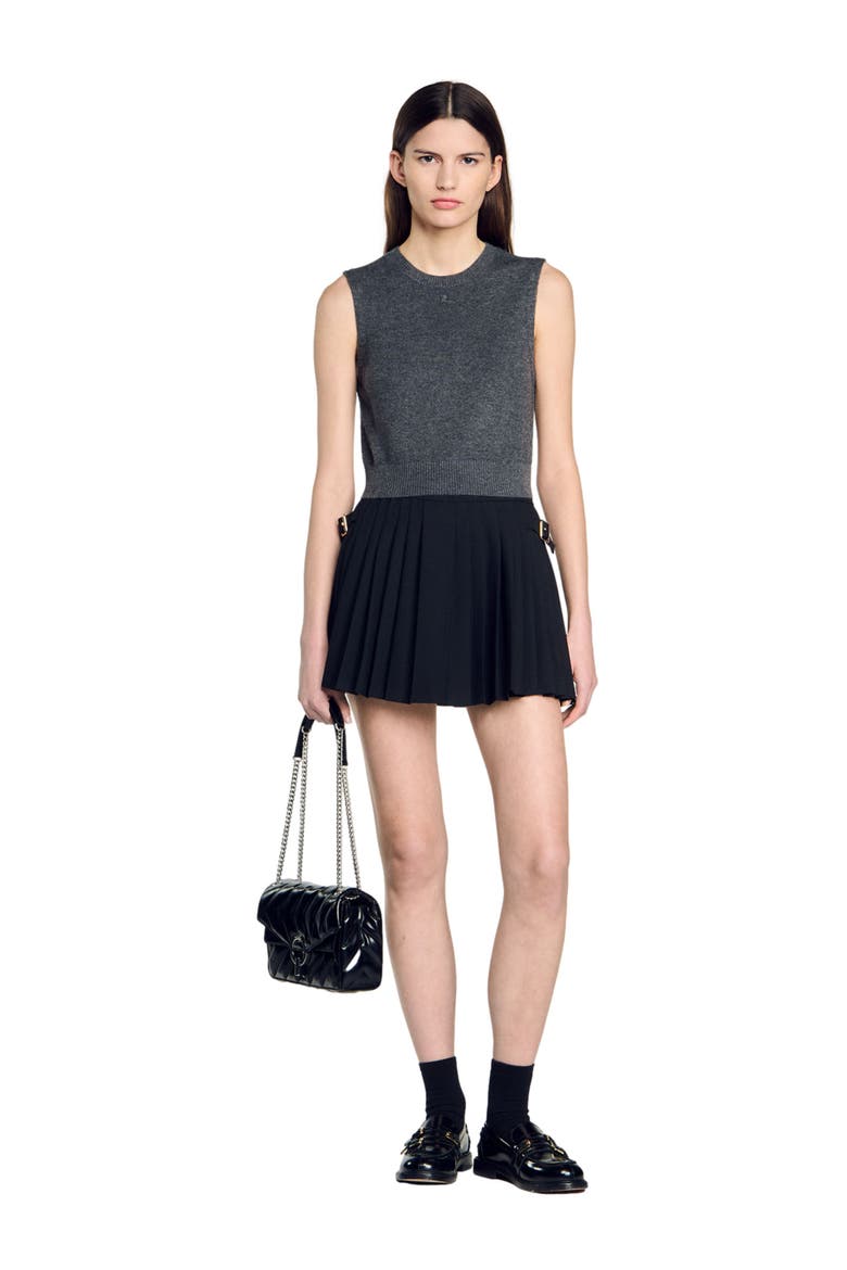 Sleeveless sweater, Alternate, color, Dark grey