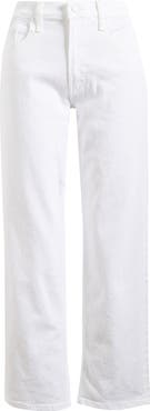 MOTHER The Newbie High Waist Crop Straight Leg Jeans