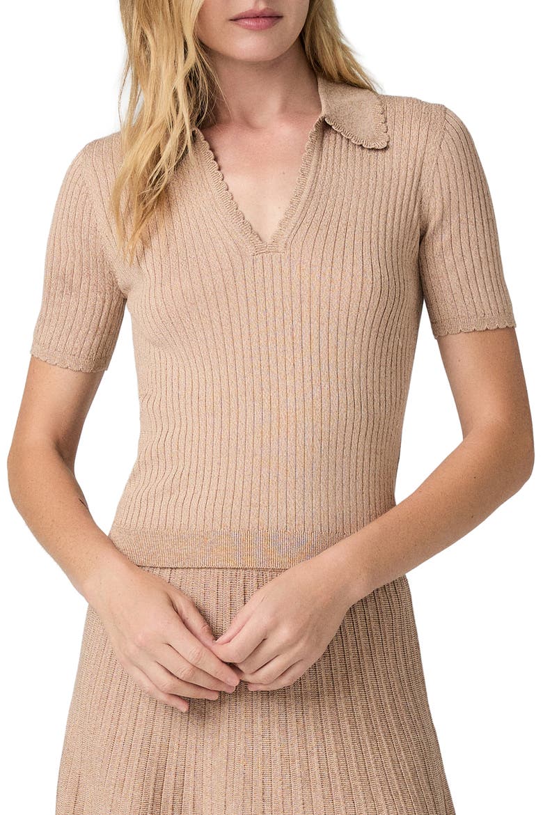 Una Rib Top, Main, color, BEIGE MARL