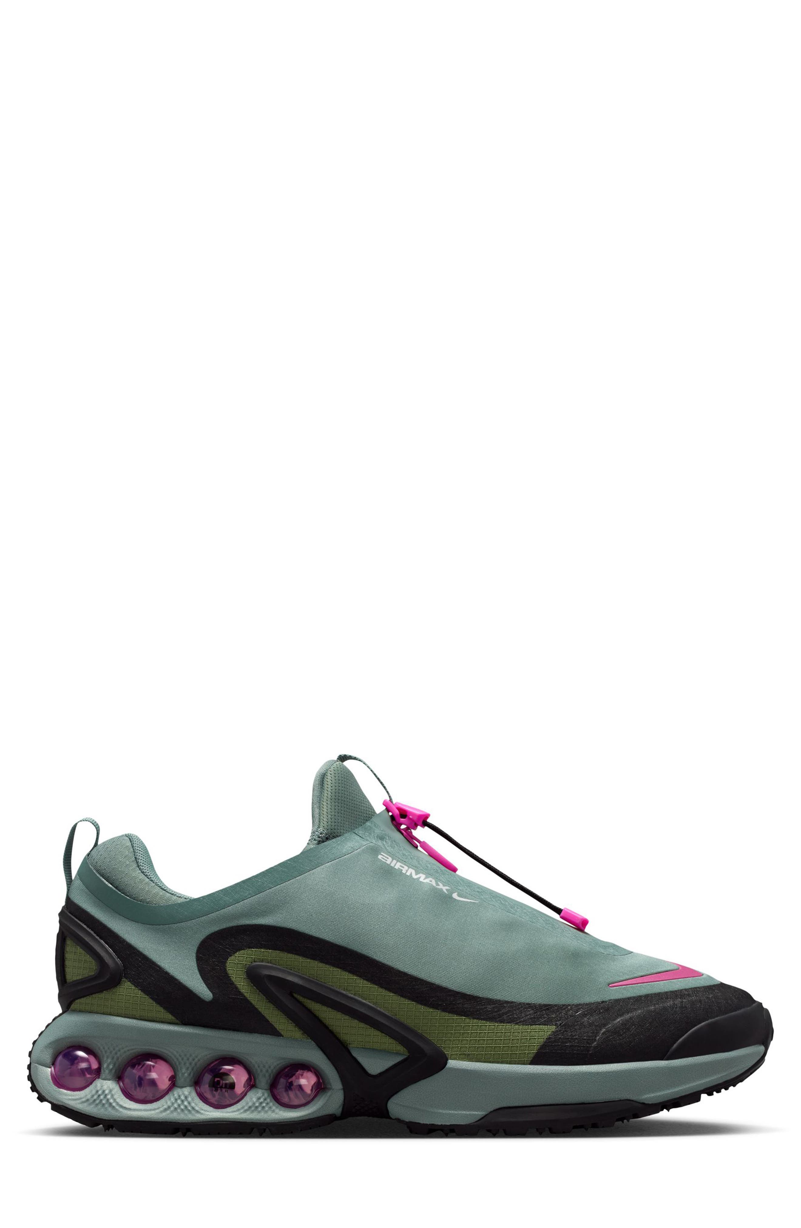Nike Air Max Dn Roam Waterproof Sneaker, Alternate, color, Clay Green/ Fire Pink/ Olive