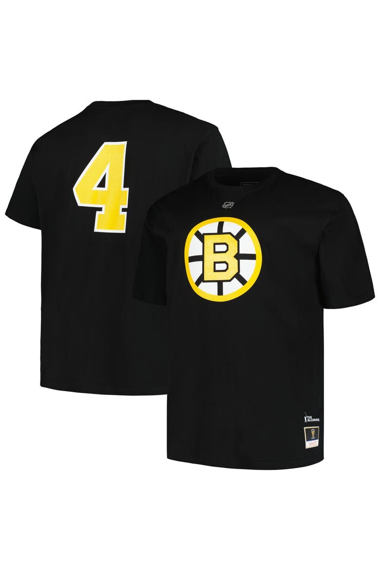 Men's Mitchell & Ness Bobby Orr Black Boston Bruins Big & Tall Name & Number T-Shirt, Main, color, Black
