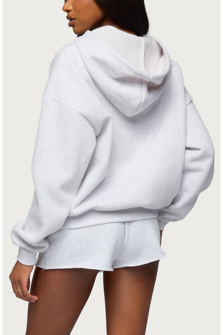 Cutie Logo Hoodie, Alternate, color, LIGHT-GRAY-MELANGE