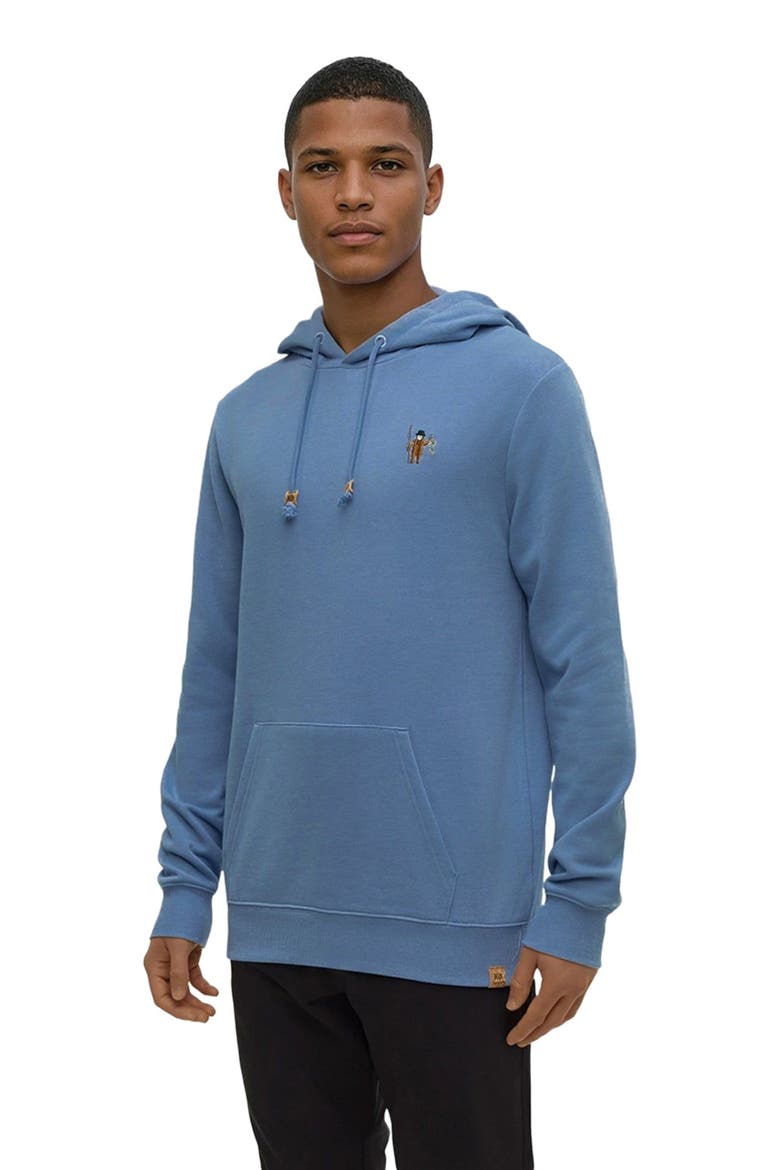 Sasquatch Hoodie, Alternate, color, Lakeside Blue Heather/Fishing