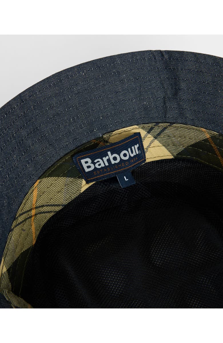 Barbour Transport Showerproof Denim Bucket Hat, Alternate, color, Denim