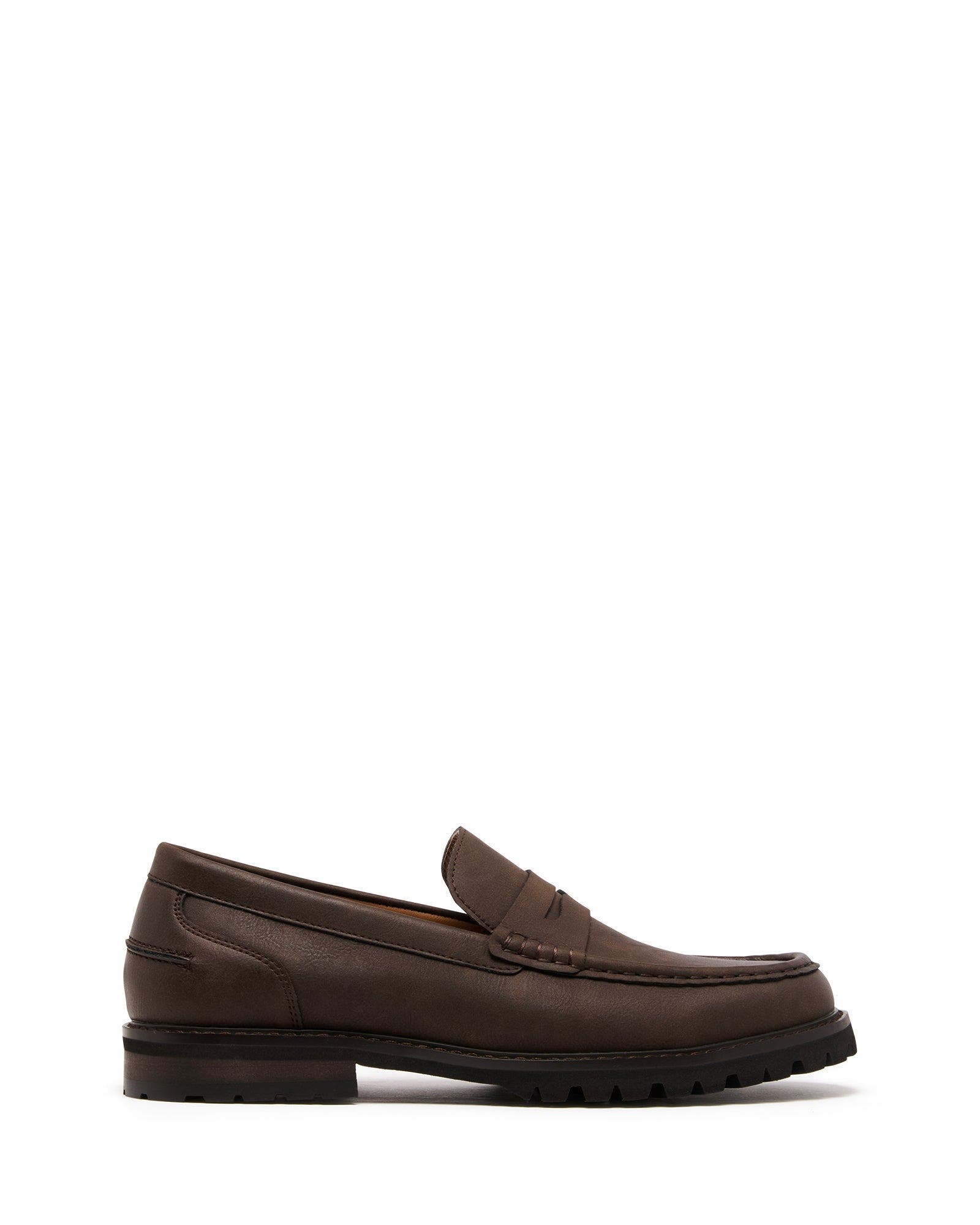 Uncut Hackney Loafer, Main, color, Brown Pu