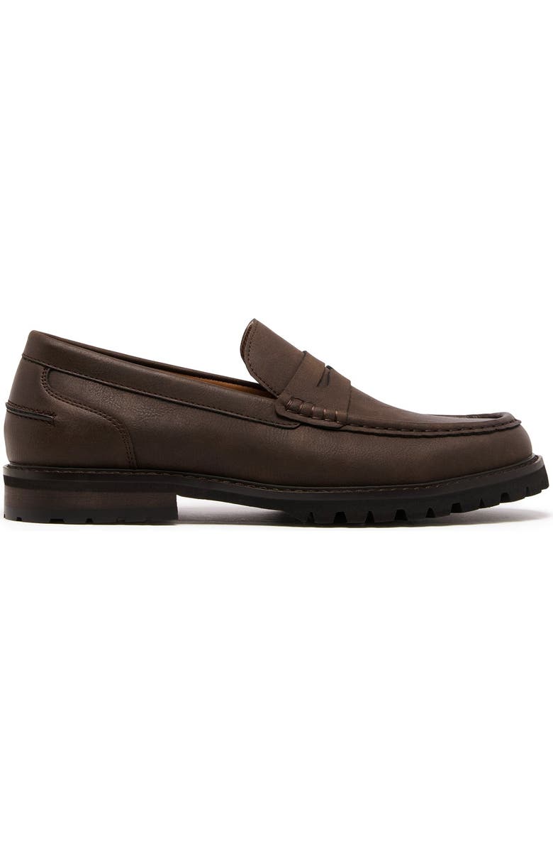 Uncut Hackney Loafer, Main, color, Brown Pu