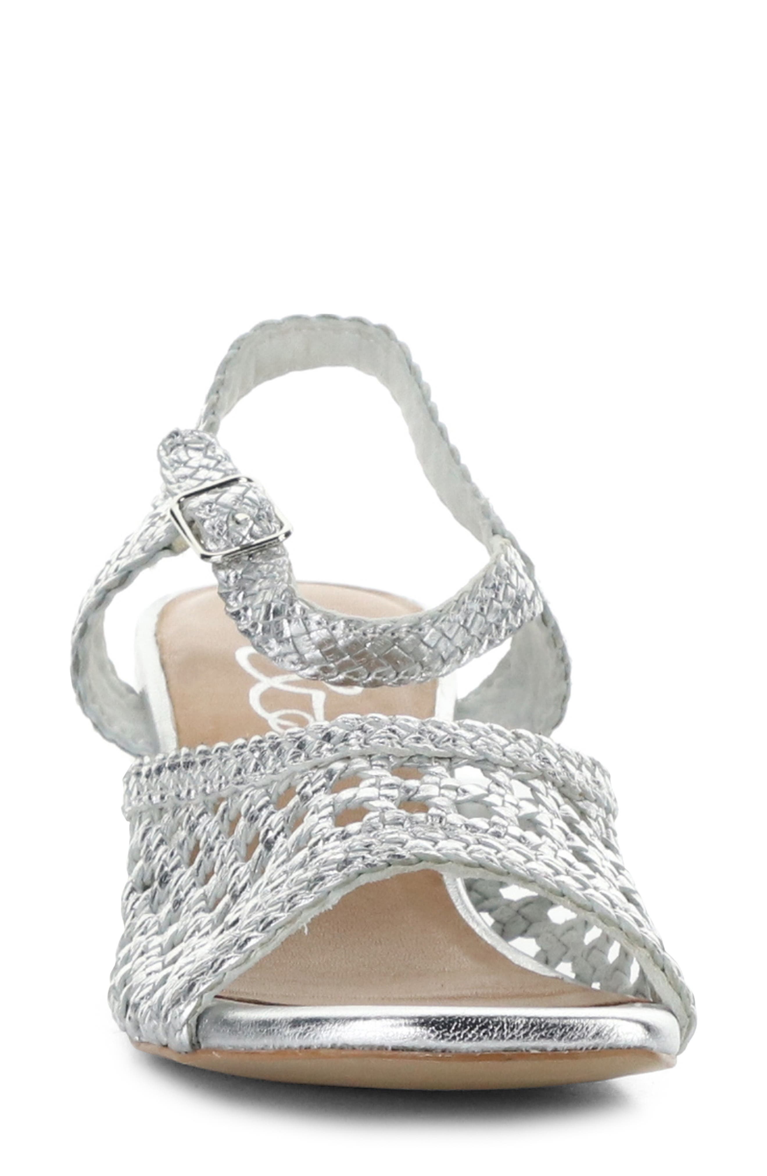 Wendi Ankle Strap Sandal, Alternate, color, SILVER