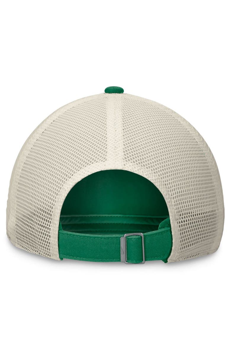 Nike Men's Nike Green Oakland Athletics Cooperstown Collection Rewind Club Trucker Adjustable Hat, Alternate, color, 