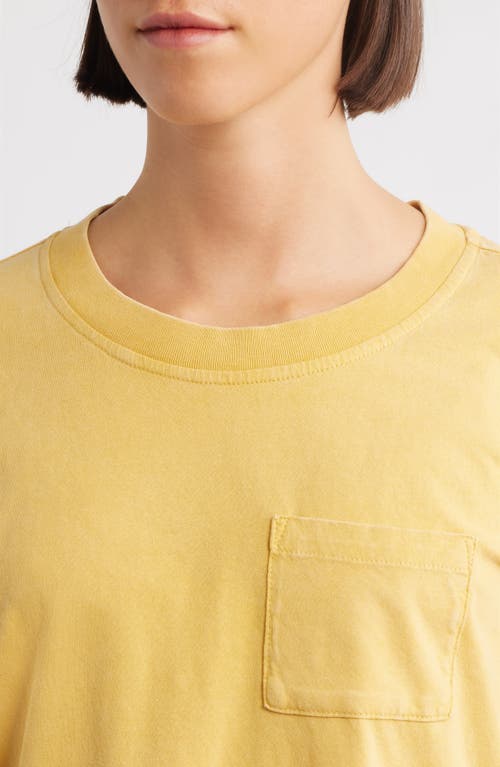 City Blues Coram Crop Oversize T-shirt In Yellow
