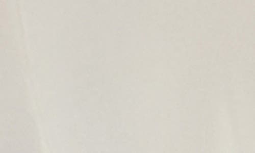 Nina Leonard Metallic Stripe Ruffle Trim Shrug In White