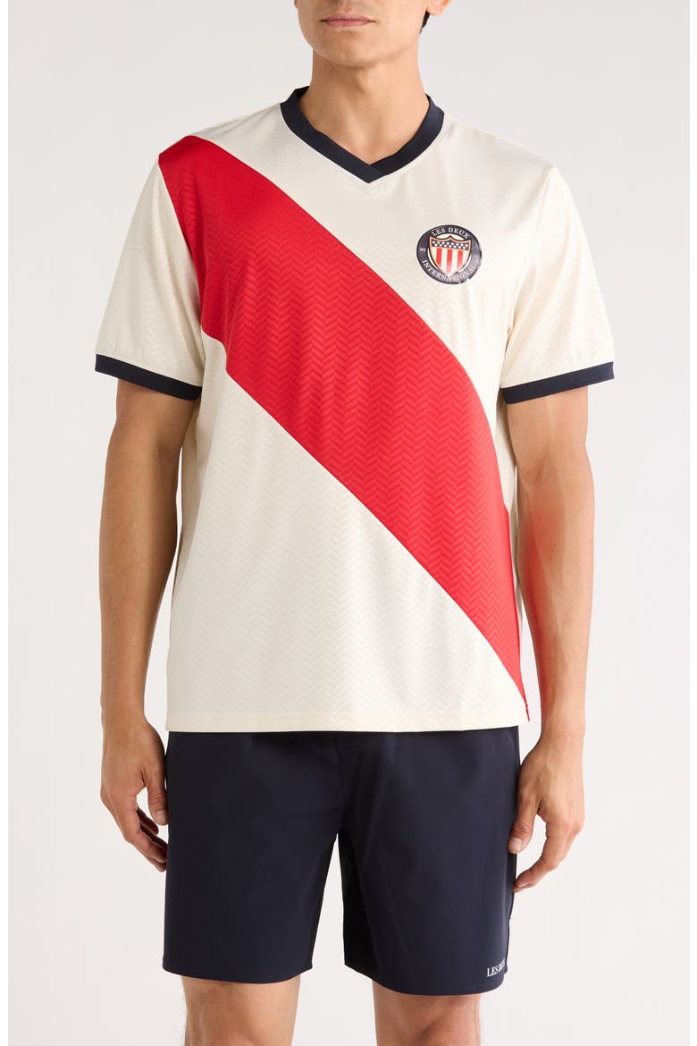 USA V-Neck Football Jersey, Main, color, IVORY