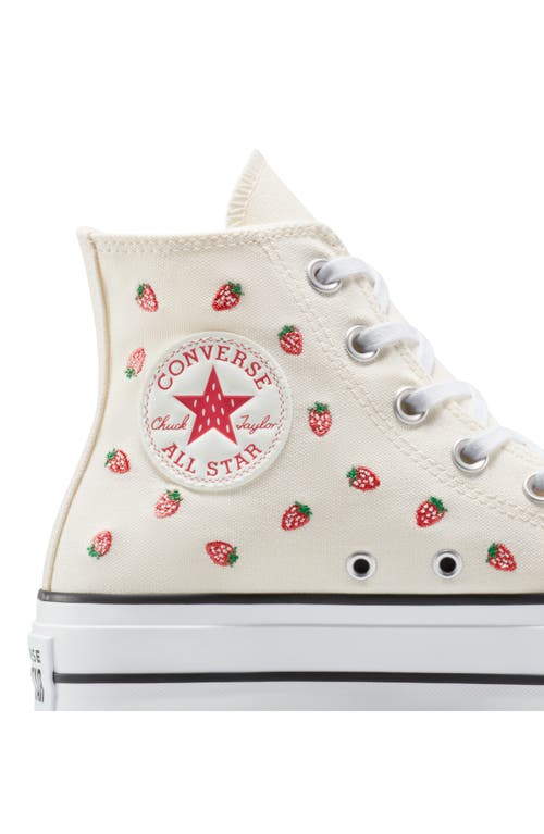 Converse Chuck 70 Cherries Sneakers Egret/black/red In Egret/soft Red/white