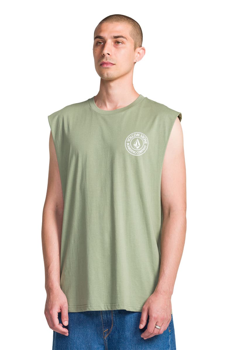 Volcom Drain You Sleeveless Graphic T-Shirt, Alternate, color, Brolive