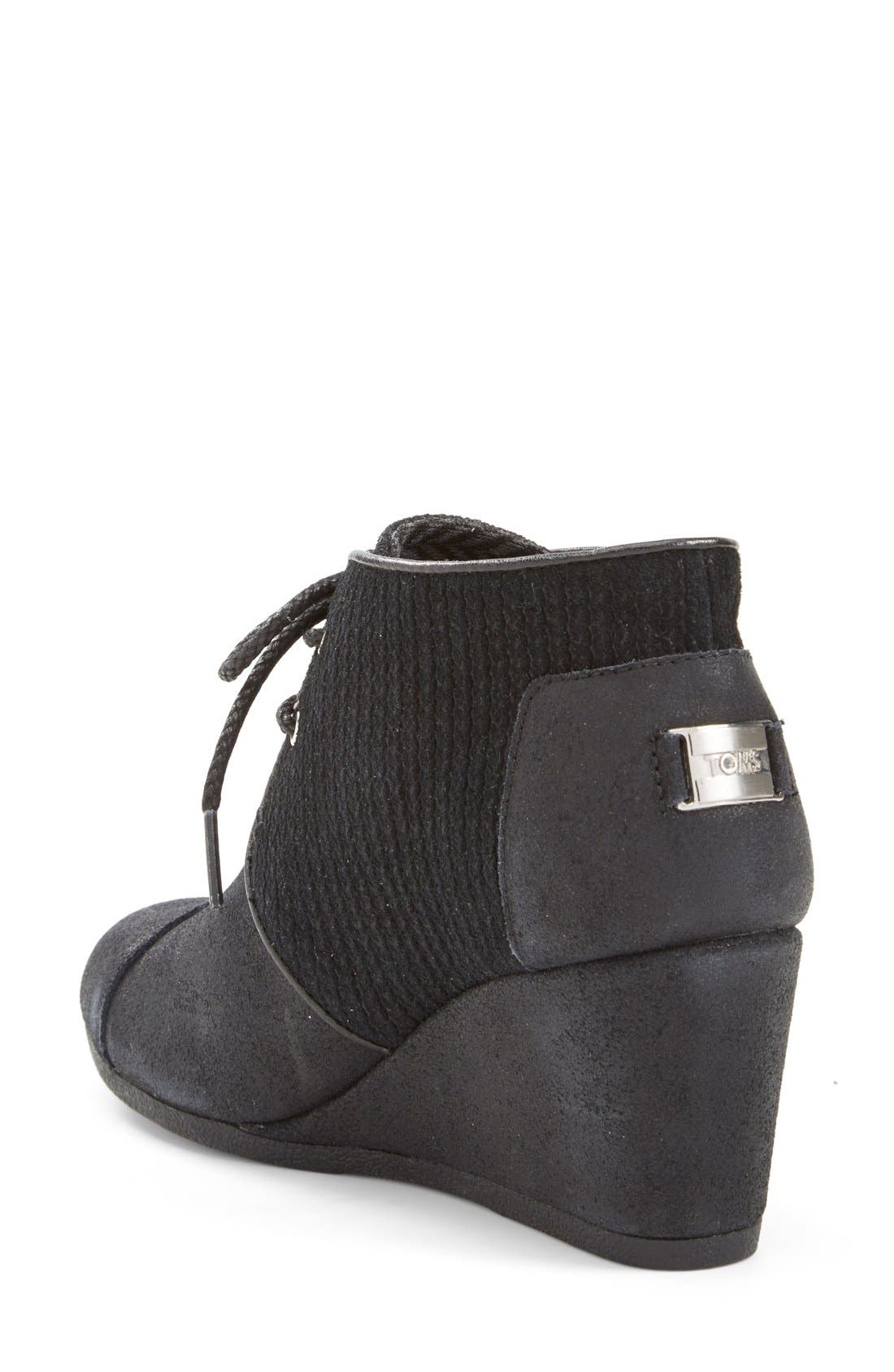 TOMS 'Desert' Wedge Bootie, Alternate, color, 