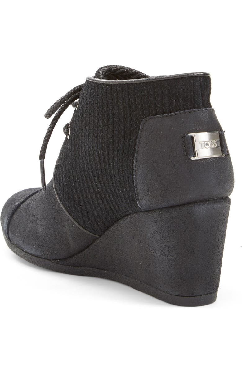 TOMS 'Desert' Wedge Bootie, Alternate, color,