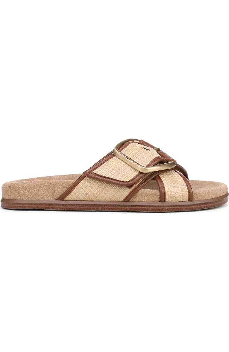 Sam Edelman Darla Slide Sandal, Alternate, color, Bleached Beechwood/ Cognac
