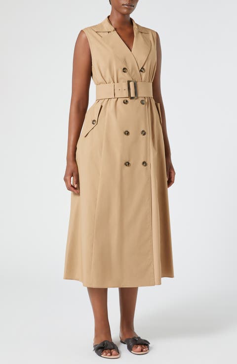 Magnete Sleeveless Trench Dress (Plus)