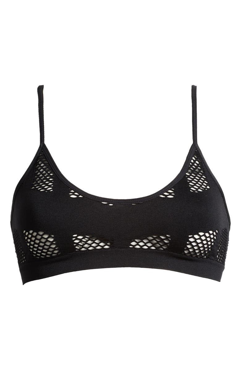 Hauty Shadow Play Bralette, Alternate, color, Black