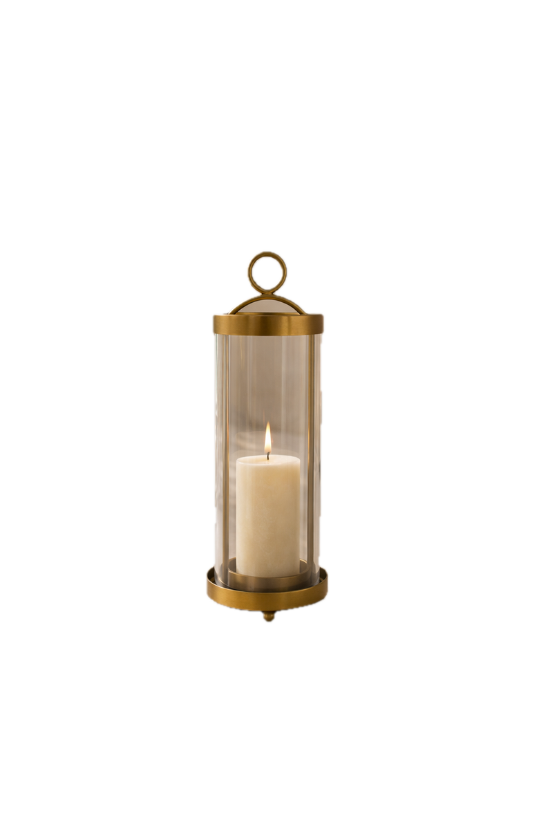 Raiz Studio Orbit Hurricane Holder, Main, color, Antique Brass
