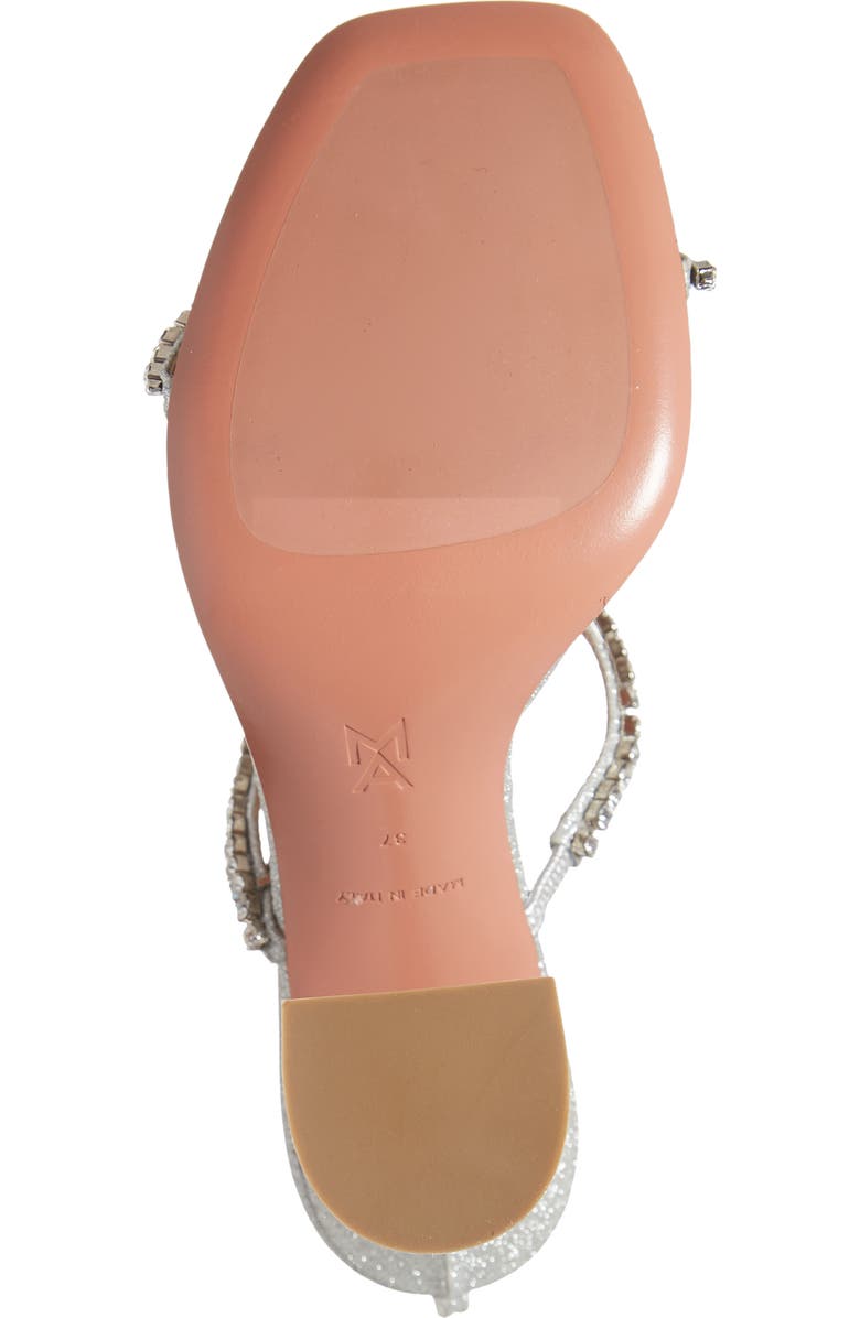 Amina Muaddi Gilda Crystal Ankle Strap Sandal, Alternate, color,