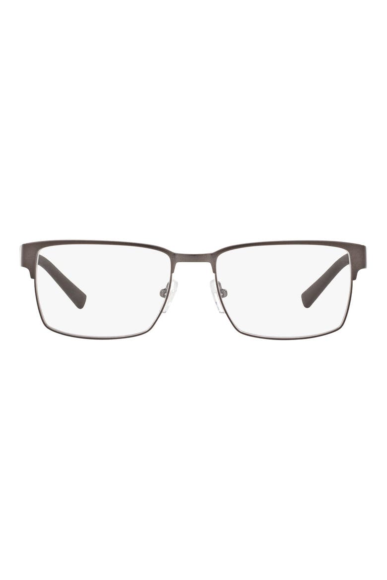 54mm Rectangular Optical Glasses, Main, color, DARK GUN