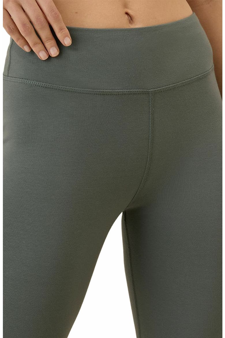 On the Go-To Cropped Bootcut Legging Made with Organic Cotton, Alternate, color, Castor Grey