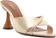 Arezzo Luca High Pointed Toe Slide Sandal