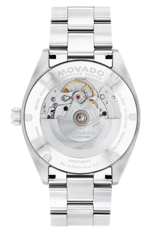 Movado Heritage Calenoplan S Automatic Bracelet Strap Watch, 40mm