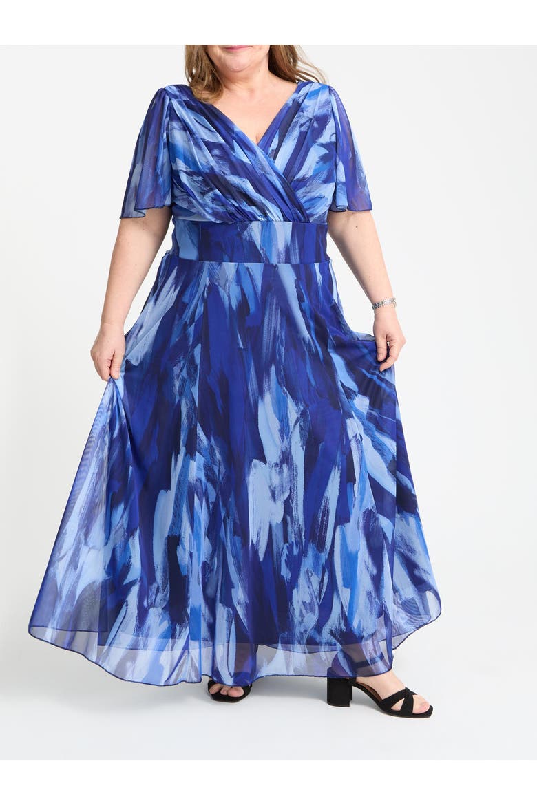 Curvy Petite Isabelle Maxi Dress, Alternate, color, Spring Blue