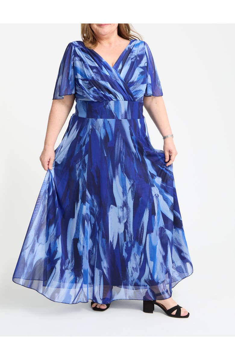 Scarlett & Jo Curvy Petite Isabelle Maxi Dress, Alternate, color, Spring Blue