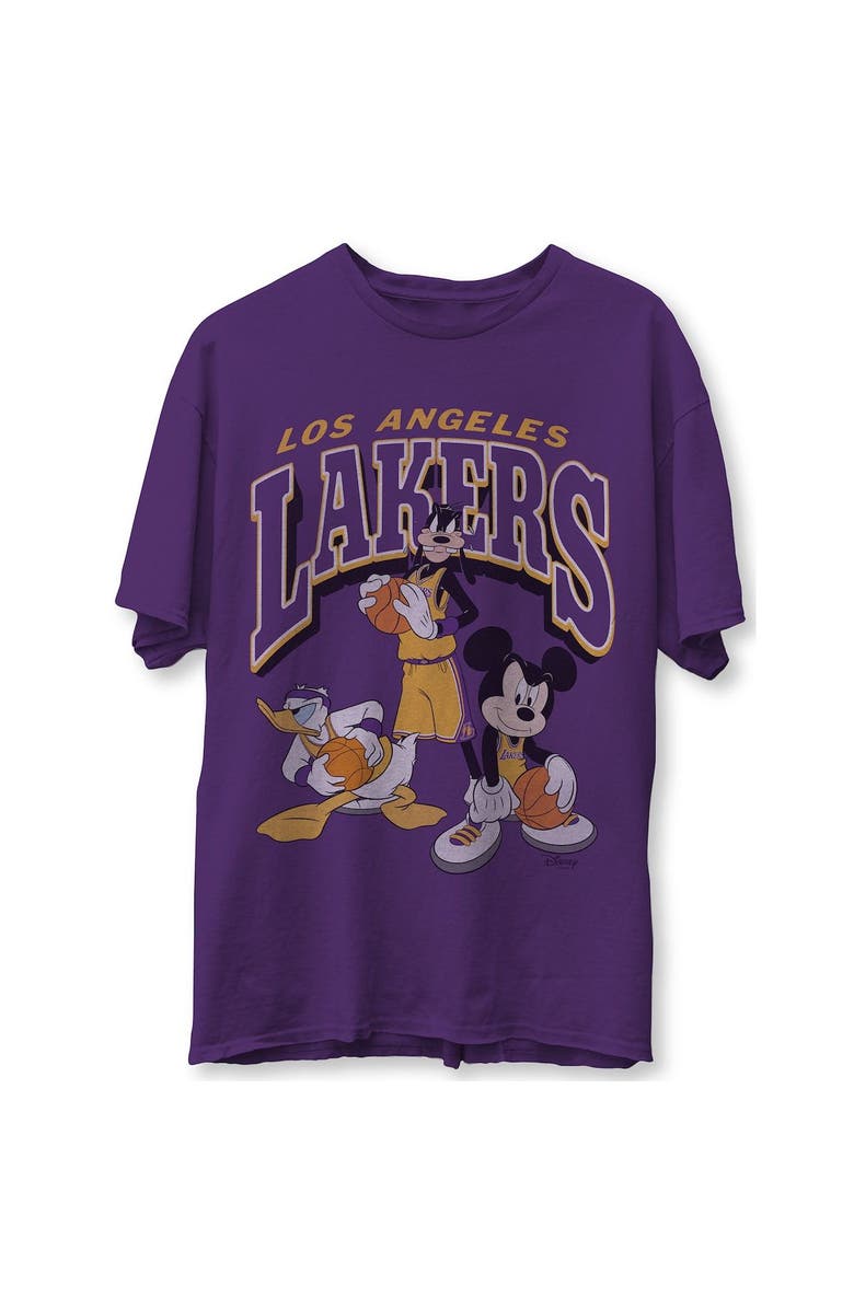 Junk Food Men's Junk Food Purple Los Angeles Lakers Disney Mickey Squad T-Shirt, Alternate, color, 