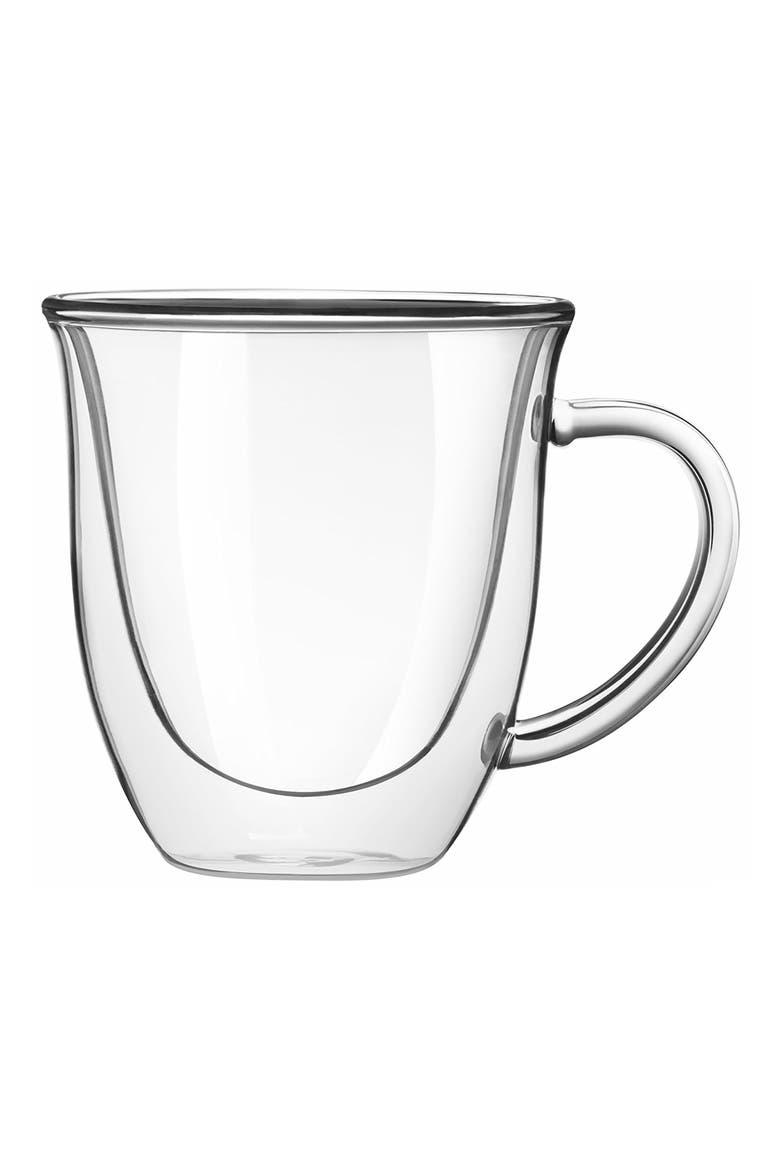 Serene Drinking Mugs - Set of 4, Alternate, color, CLEAR