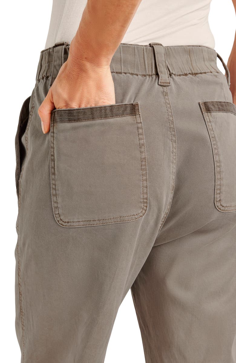 Splendid Gianna Crop Drawstring Pants, Alternate, color, Tawny