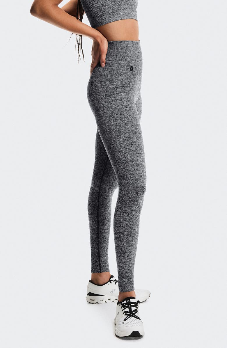On Studio Knit Seamless Leggings, Alternate, color, Graphite Heather
