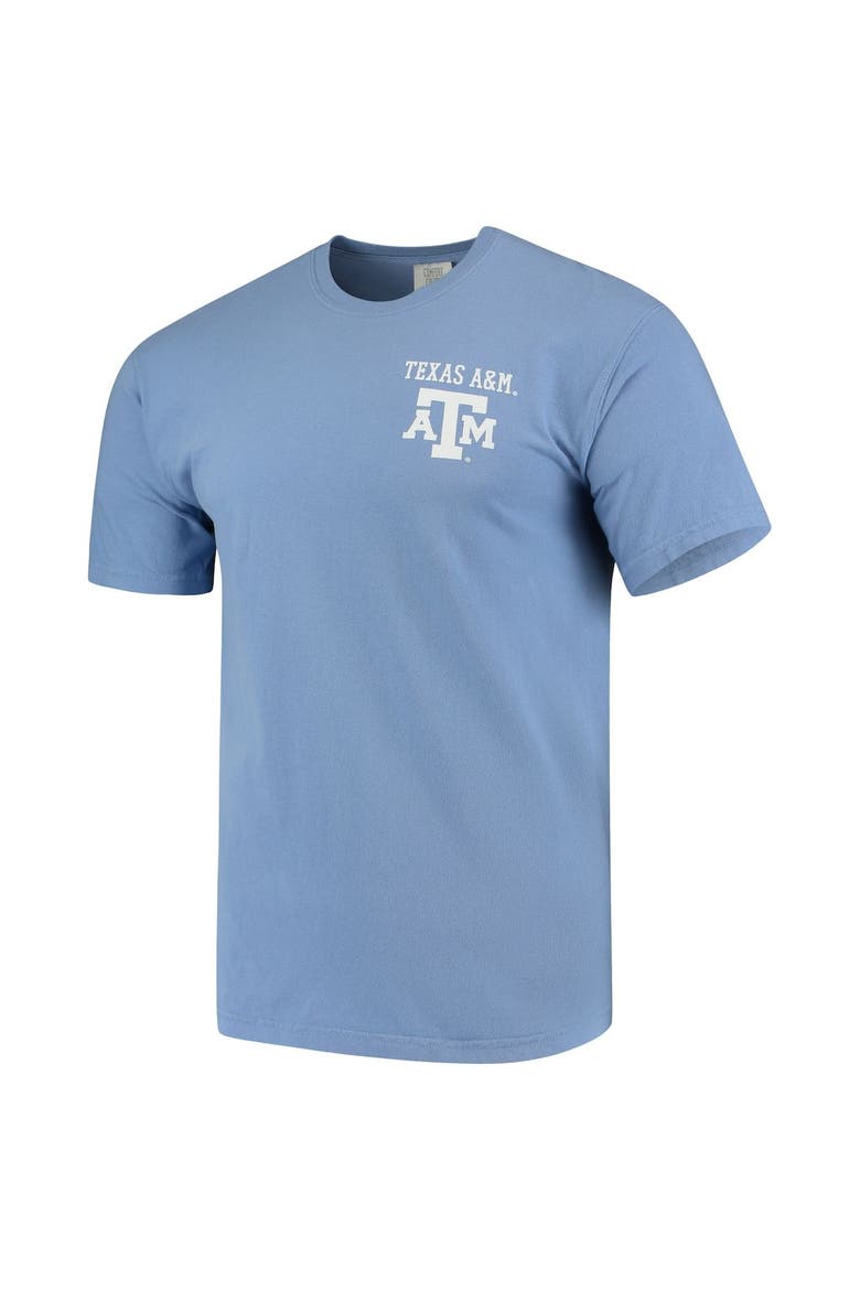 Men's Blue Texas A&M Aggies Flag Local Comfort Color T-Shirt, Alternate, color, Blue
