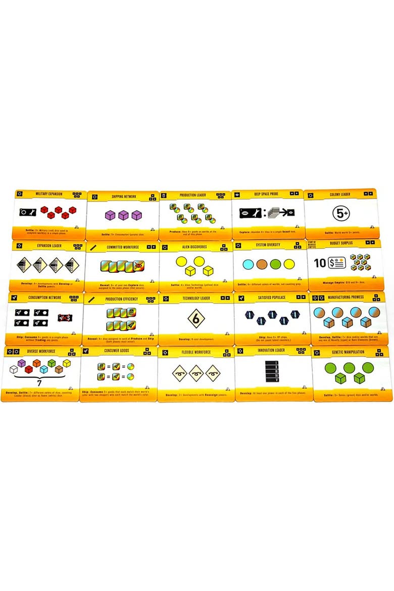 Roll for The Galaxy Board Game Ambition Expansion, Alternate, color, Multicolored