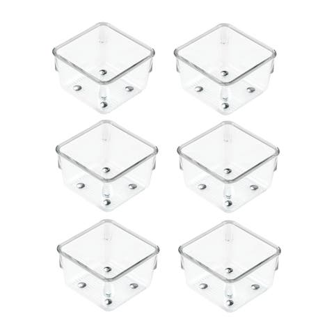 Drawer Organizer Bins - Set of 6 - Clear
