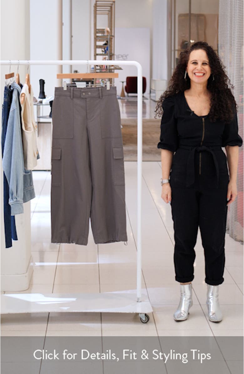 Utility Wide Leg Crop Pants, sales video thumbnail