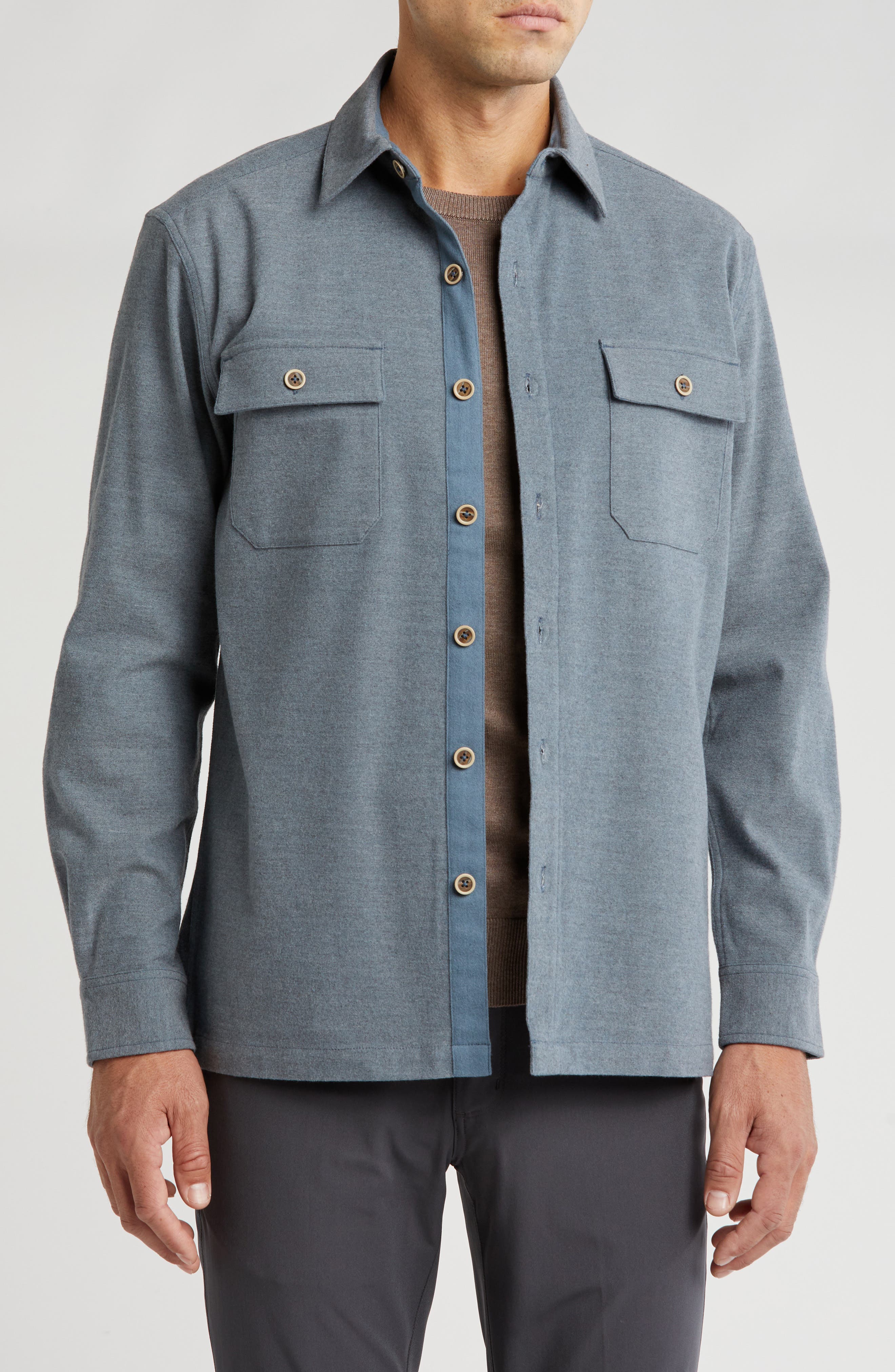 Vintage 1946 Brushed Heather Shirt Jacket