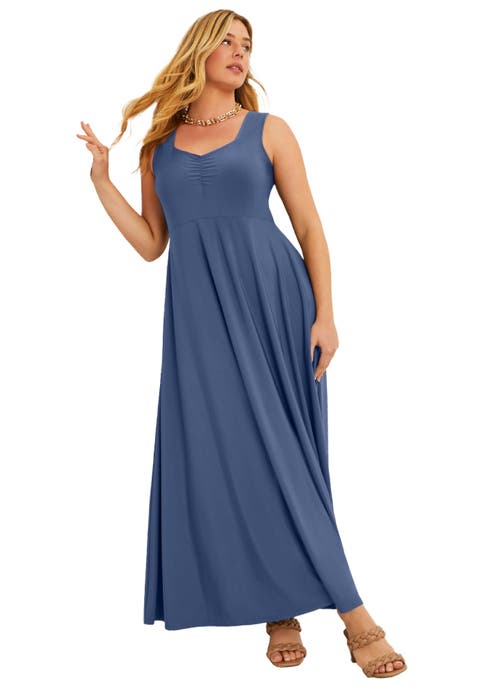 Sleeveless Sweetheart Dress (Plus)