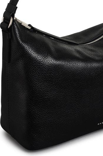 Bella Medium Pebbled Leather Shoulder Bag