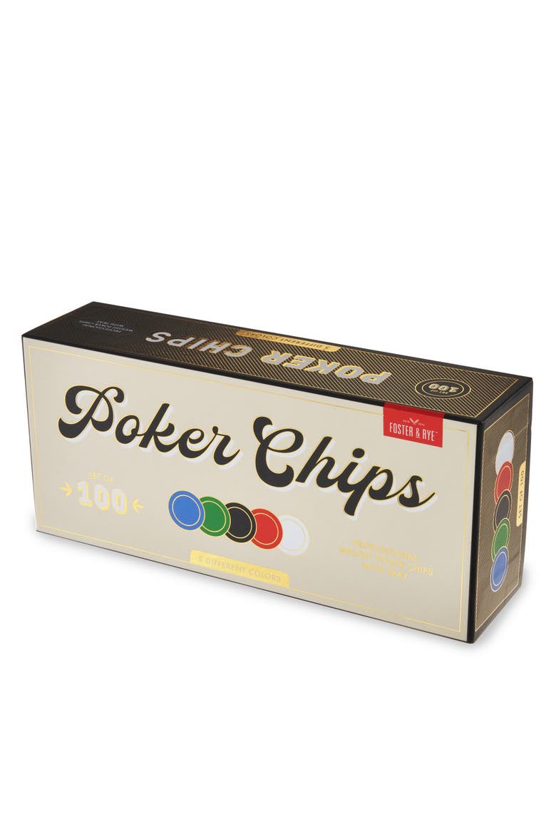 Poker Chip Set, Alternate, color, Multicolor