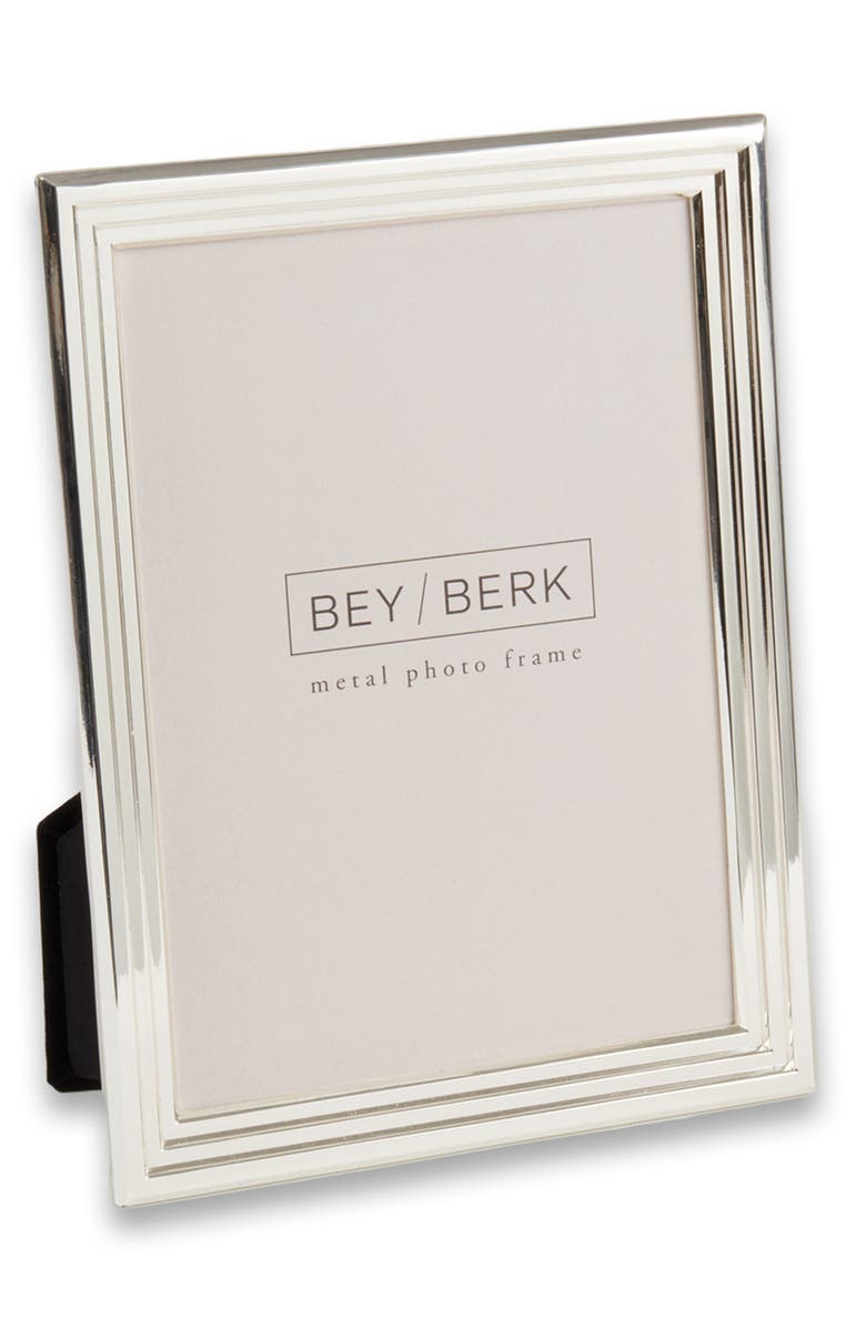 Bey-Berk Lance Picture Frame, Main, color, Silver