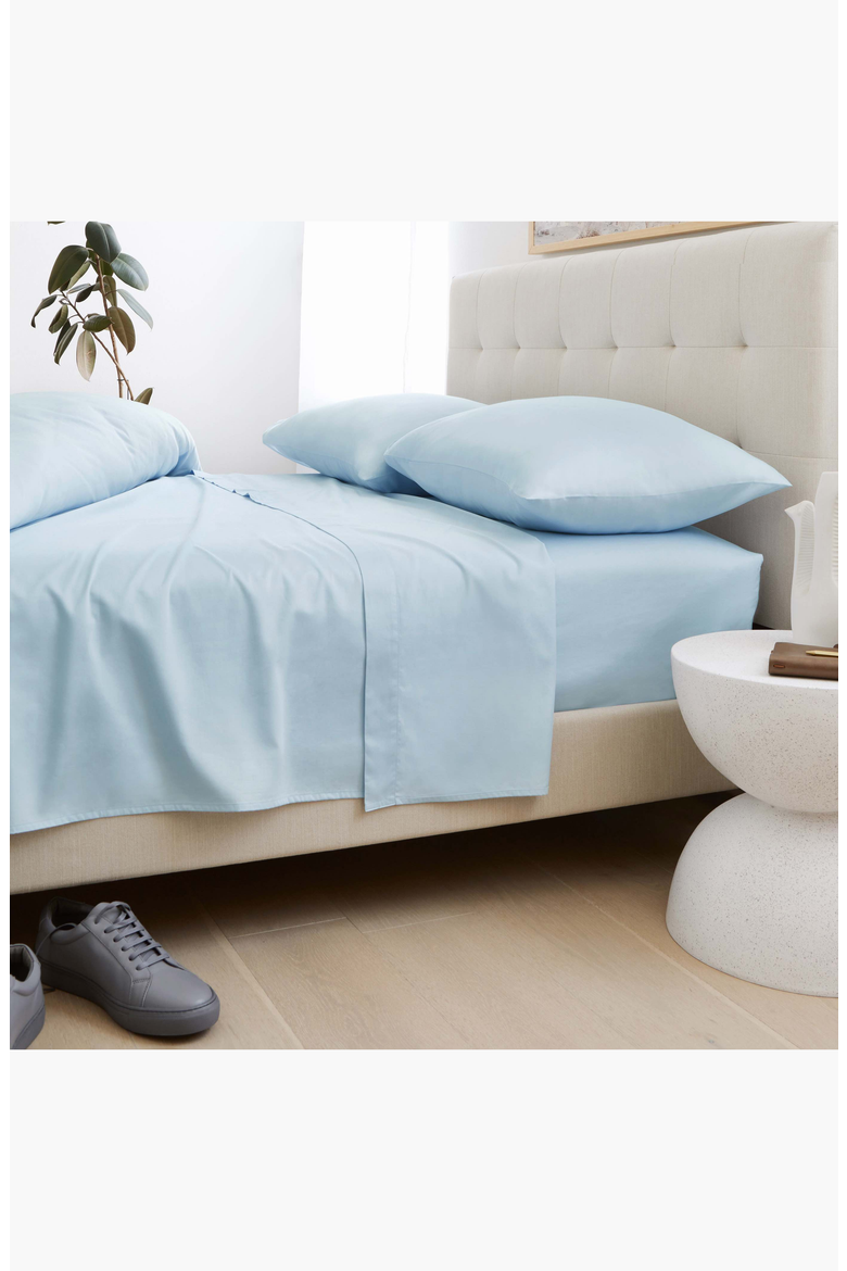 Luxe Australian Sateen Pillowcase Set, Alternate, color, Pale Blue