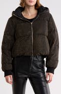 ALICE + OLIVIA Robena Embellished Cropped Down Puffer Jacket