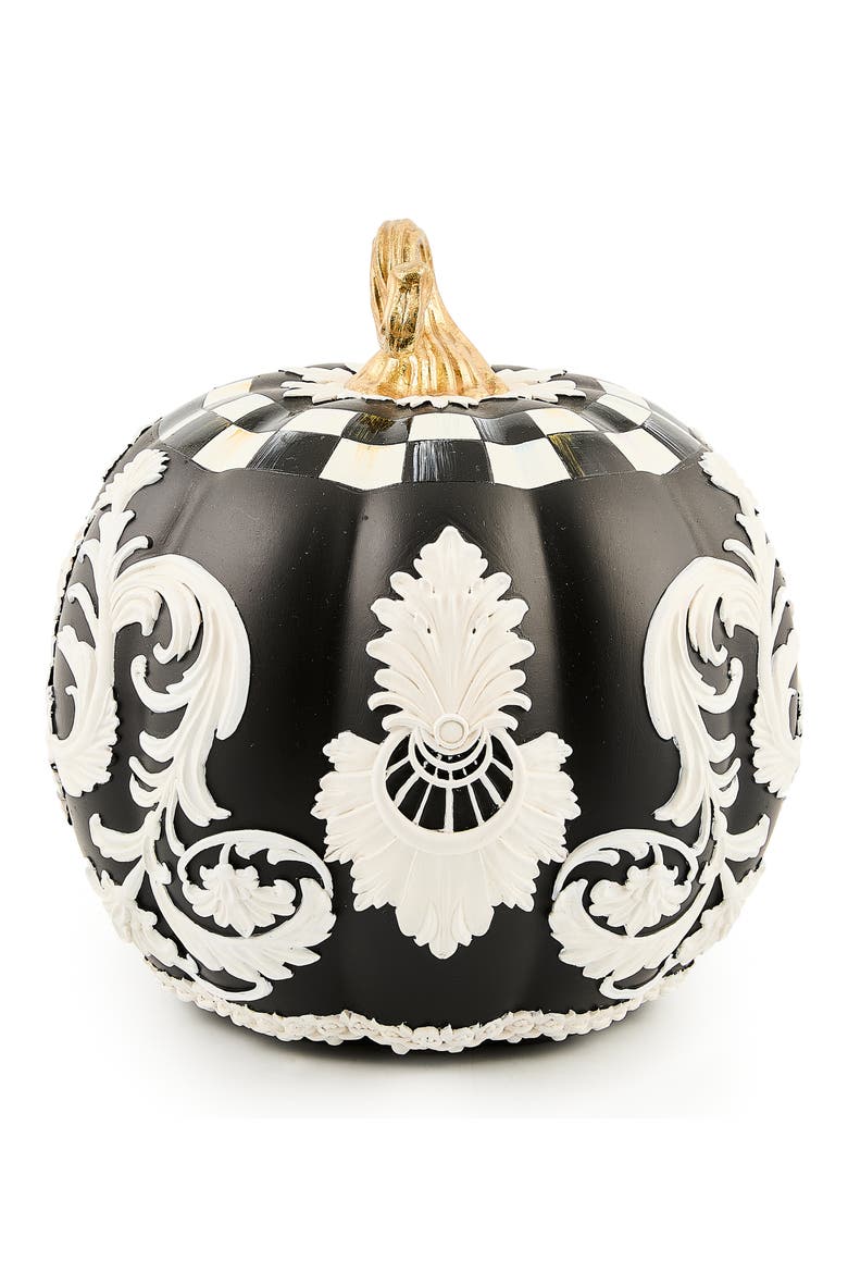 Courtly Check Black Cameo Pumpkin, Alternate, color, BLACK