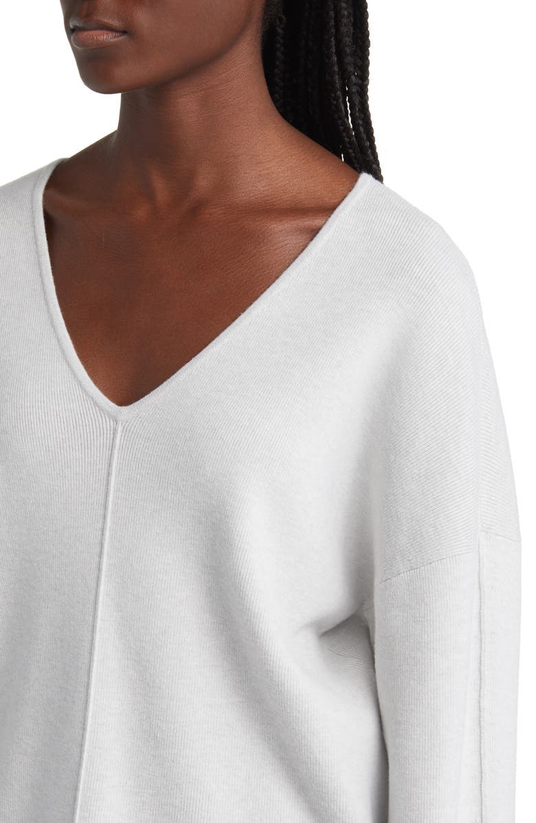 Rails Hollyn V-Neck Sweater, Alternate, color, Light Heather Grey